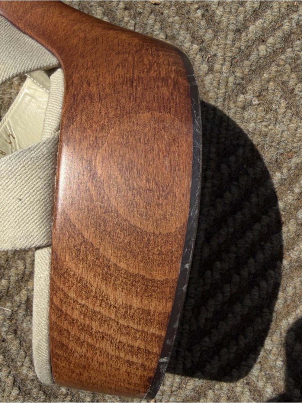 Saint Laurent Cream Leather Platform Sandal with Wood-Effect Heel - Picture 8 of 15